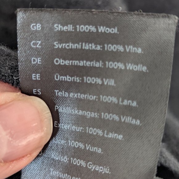 COS Black Cropped Mockneck Dolman Sleeve Wool Sweater Size Small - Picture 3 of 8